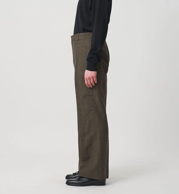 UNITED ARROWS「ウール/リネン トロピカル タンブラー ワイドストレート パンツ」|スラックス|