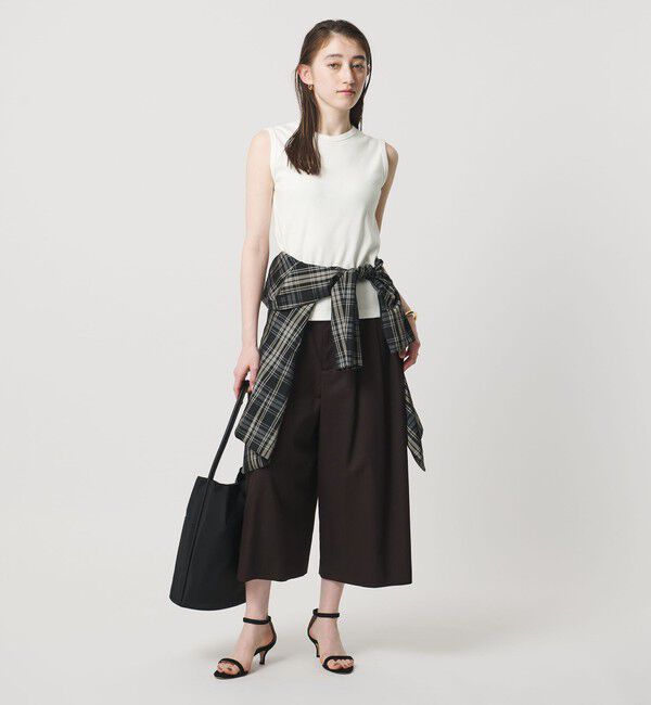 UNITED ARROWS「コットン フライス ノースリーブトップス」|Tシャツ・カットソー|