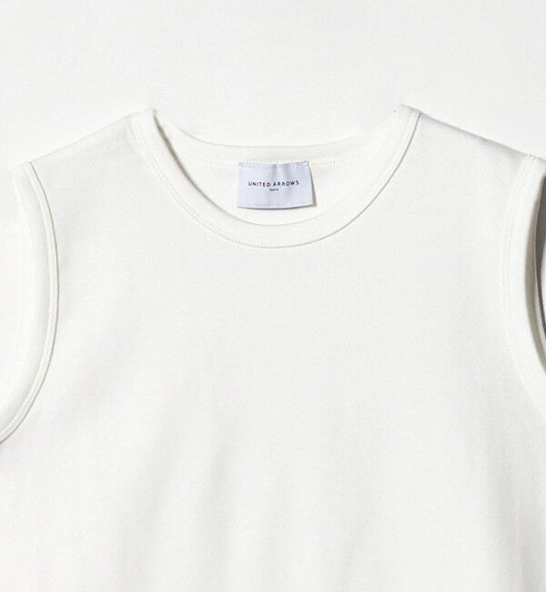 UNITED ARROWS「コットン フライス ノースリーブトップス」|Tシャツ・カットソー|