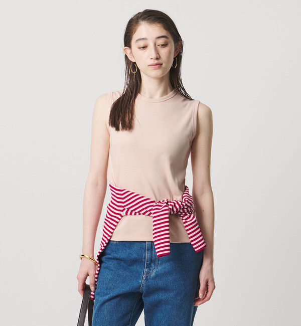 UNITED ARROWS「コットン フライス ノースリーブトップス」|Tシャツ・カットソー|