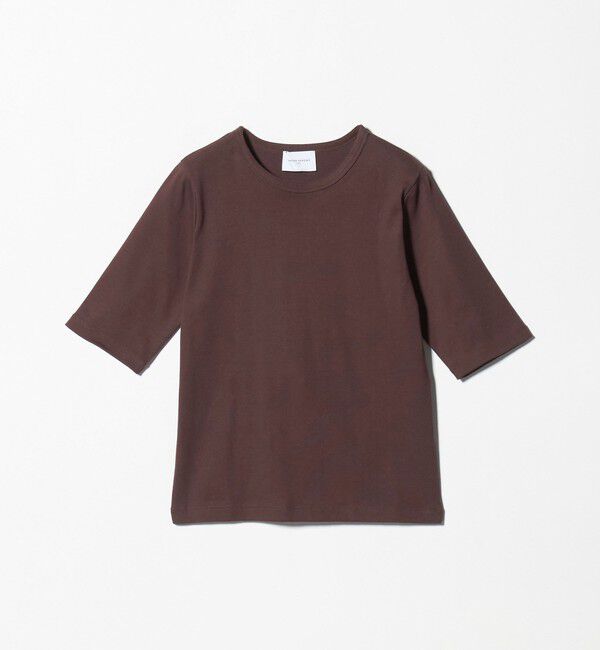 UNITED ARROWS「コットン フライス Tシャツ」|Tシャツ・カットソー|DK.BROWN