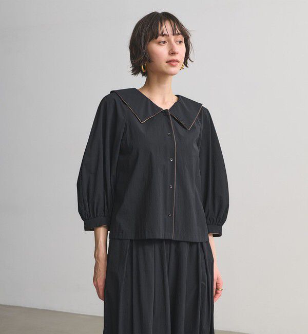 UNITED ARROWS「ビック カラー ブラウス ‐ウォッシャブル‐」|シャツ・ブラウス|