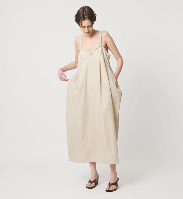 AEWEN MATOPH「＜AEWEN MATOPH＞コクーンキャミワンピース ‐ ウォッシャブル ‐」|ワンピース|BEIGE