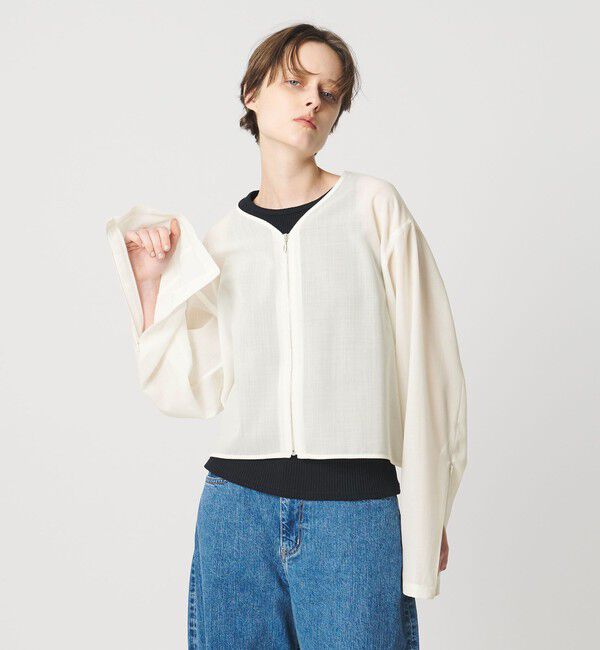 AEWEN MATOPH「＜AEWEN MATOPH＞シアージップジャケット」|テーラードジャケット|