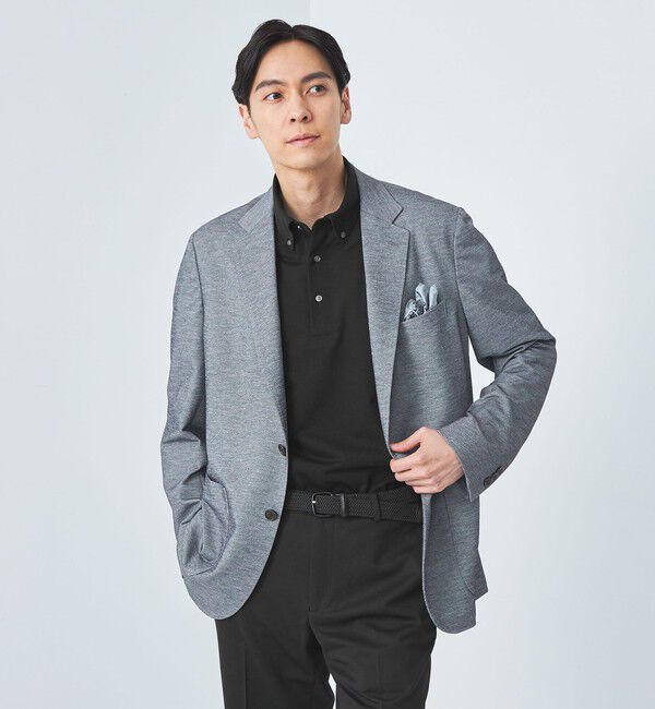 UNITED ARROWS green label relaxing「DUADRY CLEAN バーズアイ ボタンダウン ポロシャツ -吸水速乾・抗菌-」|ポロシャツ|