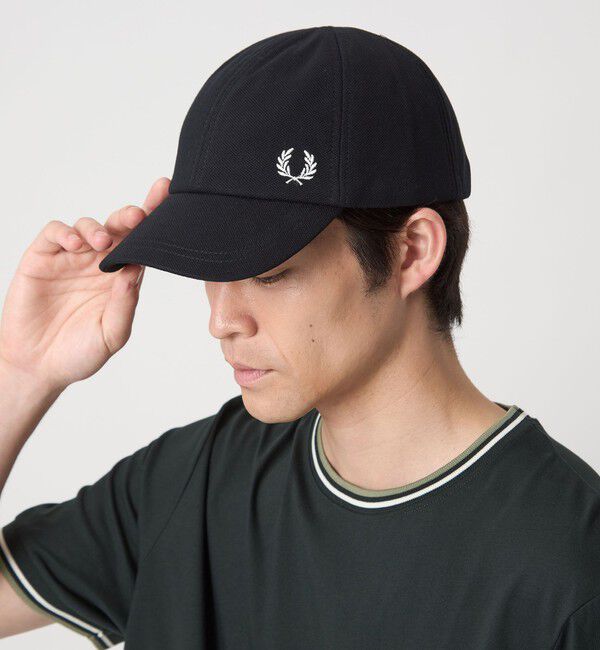 UNITED ARROWS green label relaxing「＜FRED PERRY＞カノコ ロゴ キャップ」|キャップ・キャスケット|BLACK
