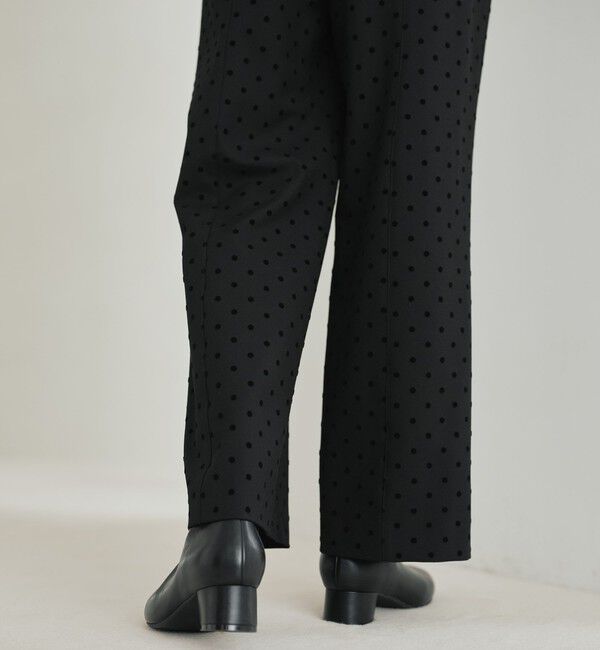 UNITED ARROWS green label relaxing「【結論シリーズ】ニーハイフレアパンツ ウラキモウ ドット［size SHORT/TALLあり］」|その他|