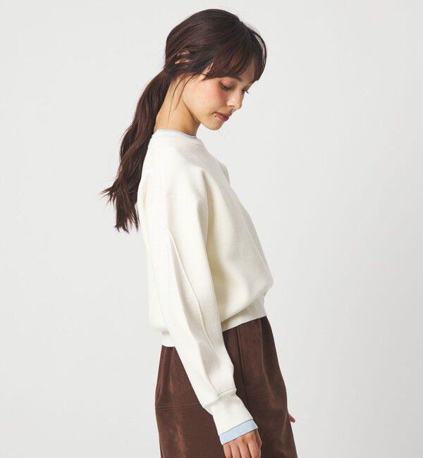 EMMEL REFINES「＜EMMEL REFINES＞EM HW スウェットライク ニット プルオーバー」|ニット・セーター|