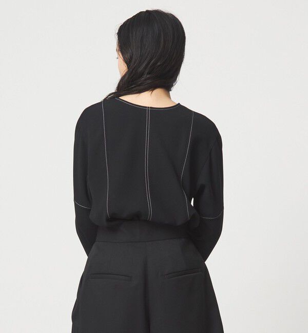 EMMEL REFINES「＜EMMEL REFINES＞EM ステッチ2WAY ジップ ブラウス」|シャツ・ブラウス|