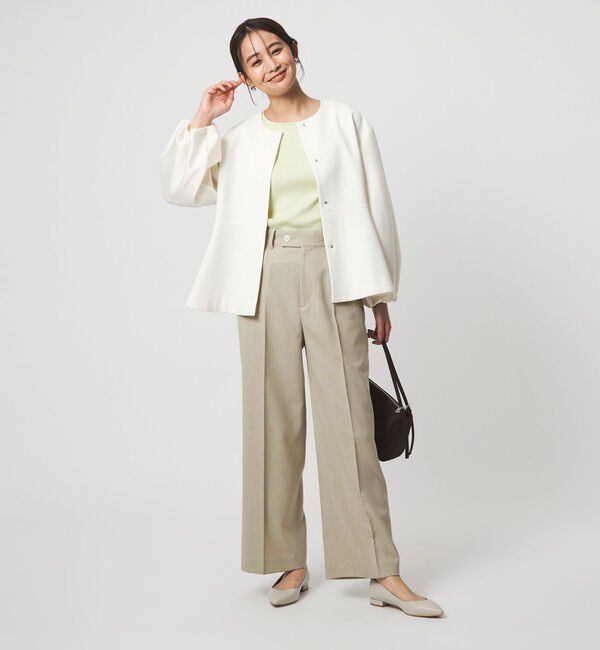 UNITED ARROWS green label relaxing「［size SHORT/TALLあり］Greed グリード メランジ ストレート パンツ」|スラックス|