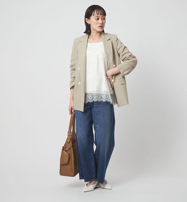 UNITED ARROWS green label relaxing「［size SHORTあり］Greed グリード メランジ ダブル ジャケット」|テーラードジャケット|