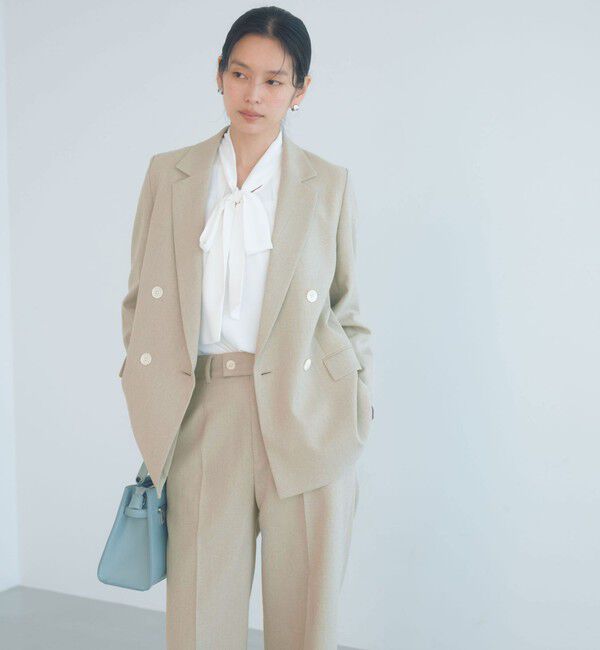 UNITED ARROWS green label relaxing「［size SHORTあり］Greed グリード メランジ ダブル ジャケット」|テーラードジャケット|