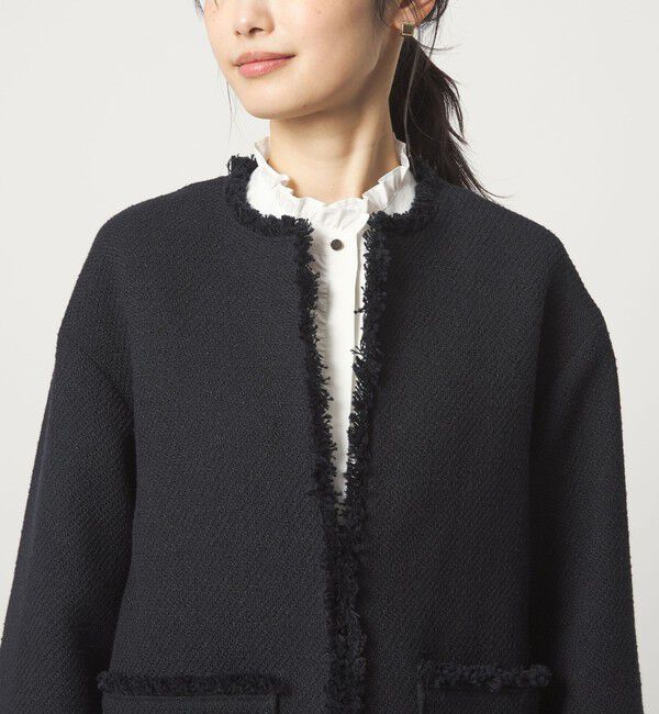 UNITED ARROWS green label relaxing「フリル ディテール ブラウス マシンウォッシャブル UVカット」|シャツ・ブラウス|