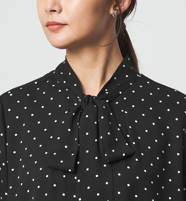 UNITED ARROWS green label relaxing「トロミ ボウタイ ブラウス マシンウォッシャブル」|シャツ・ブラウス|