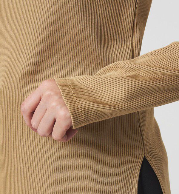 UNITED ARROWS green label relaxing「ブライトリブ スクエアネック ロングスリーブ カットソー」|Tシャツ・カットソー|