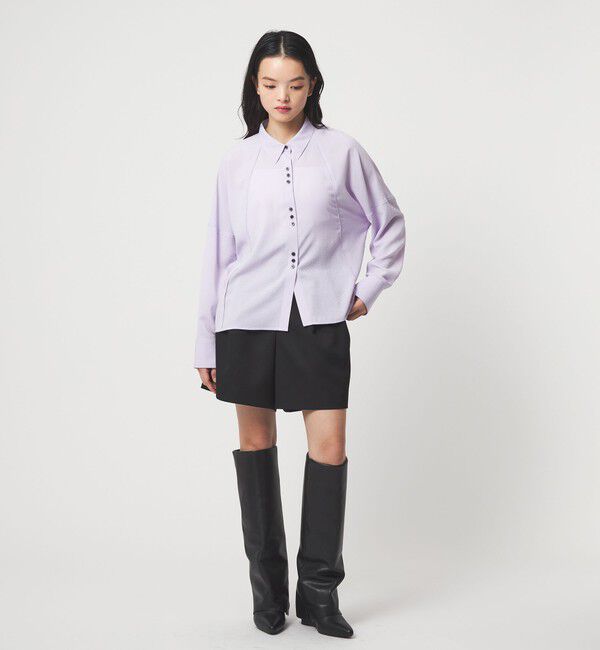 EMMEL REFINES「＜EMMEL REFINES＞EM V/ポプリン オーバー シャツ」|シャツ・ブラウス|