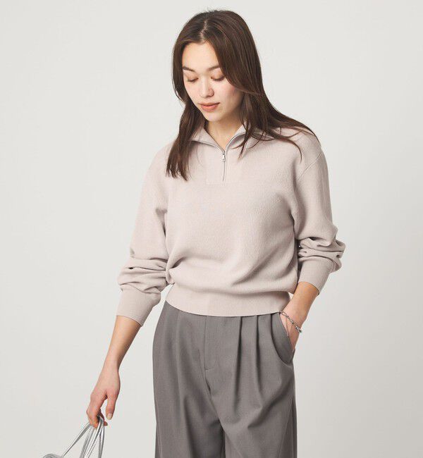 UNITED ARROWS green label relaxing「ハーフ ジップ プルオーバー ウォッシャブル」|ニット・セーター|