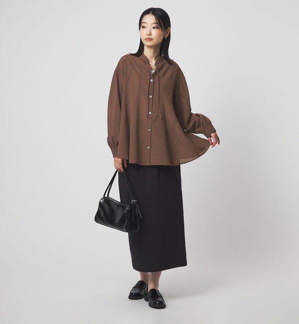 UNITED ARROWS green label relaxing「［size SHORTあり］ミルフィーユ フレア ブラウス」|シャツ・ブラウス|