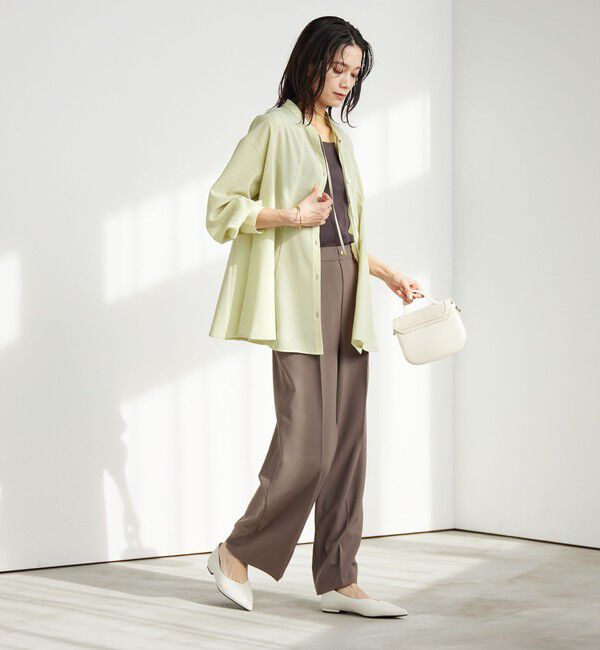 UNITED ARROWS green label relaxing「［size SHORTあり］ミルフィーユ フレア ブラウス」|シャツ・ブラウス|