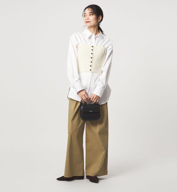 UNITED ARROWS green label relaxing「リブ ニット ビスチェ ウォッシャブル」|ベスト・ジレ|