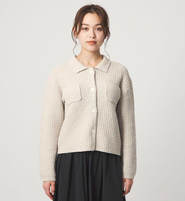 UNITED ARROWS green label relaxing「ブークレ ポロニット カーディガン ウォッシャブル」|カーディガン|