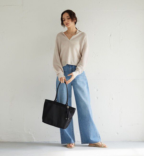 UNITED ARROWS green label relaxing「チャームツキ ロングハンドル トートバッグ はっ水」|ショルダー・メッセンジャー|