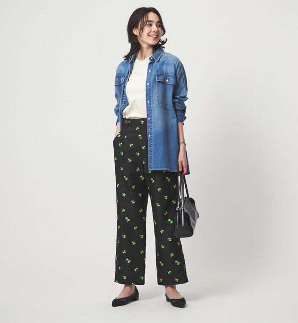 UNITED ARROWS green label relaxing「フラワー ジャガード パンツ」|その他|