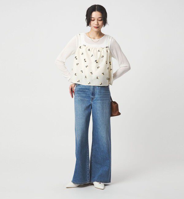 UNITED ARROWS green label relaxing「フラワー ジャガード キャミソール」|キャミソール|