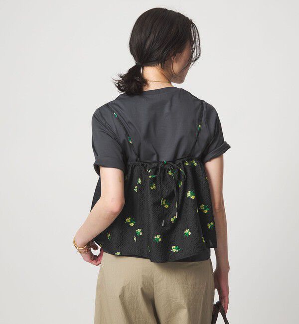 UNITED ARROWS green label relaxing「フラワー ジャガード キャミソール」|キャミソール|