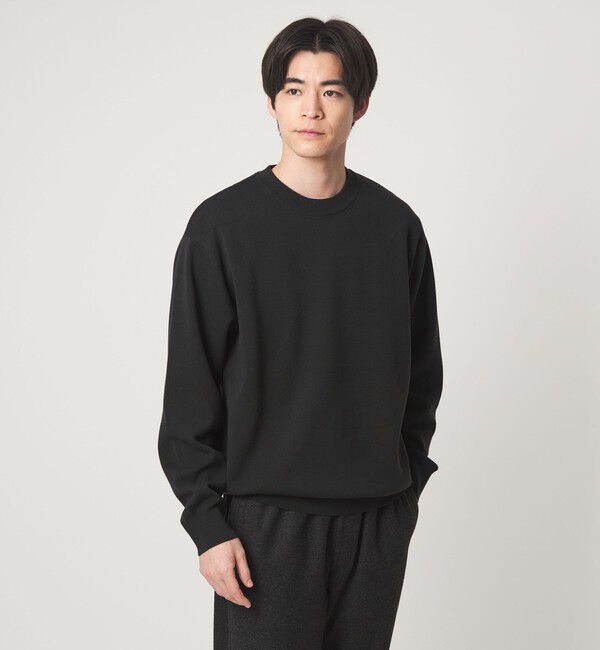 UNITED ARROWS green label relaxing「コットン シルク ミラノリブ クルーネック ニット」|ニット・セーター|