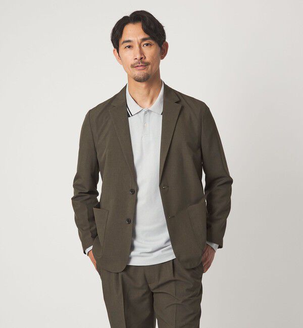 UNITED ARROWS green label relaxing「【WEB限定】JUST fit ドライポリエステル リラックス セットアップ -吸水速乾-」|テーラードジャケット|