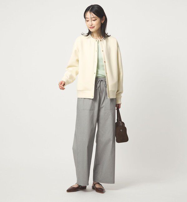 UNITED ARROWS green label relaxing「ダンボール ノーカラー カーディガン」|カーディガン|