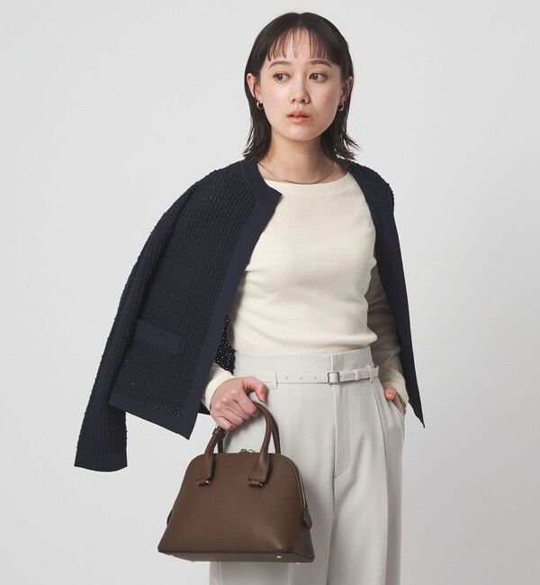 UNITED ARROWS green label relaxing「ラメ リブ ボートネック カットソー」|Tシャツ・カットソー|