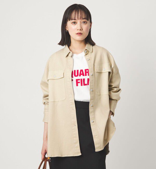 UNITED ARROWS green label relaxing「【別注】＜Healthy DENIM＞Almond ミドル デニム シャツ」|シャツ・ブラウス|