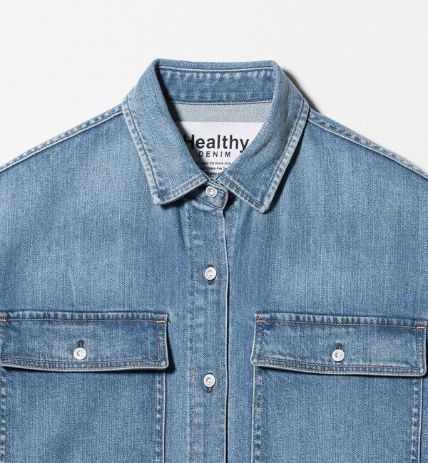 UNITED ARROWS green label relaxing「【別注】＜Healthy DENIM＞Almond ミドル デニム シャツ」|シャツ・ブラウス|