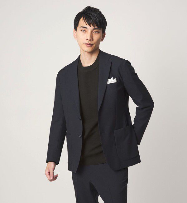 UNITED ARROWS green label relaxing「A+ ポリエステル タック モックネック 長袖 ニット -ウォッシャブル-」|ニット・セーター|