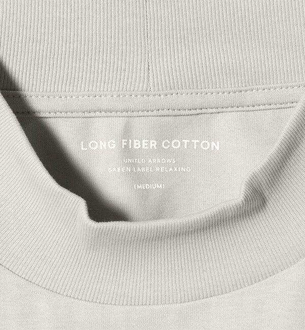 UNITED ARROWS green label relaxing「LONG FIBER COTTON クリア モックネック 長袖 Tシャツ」|Tシャツ・カットソー|