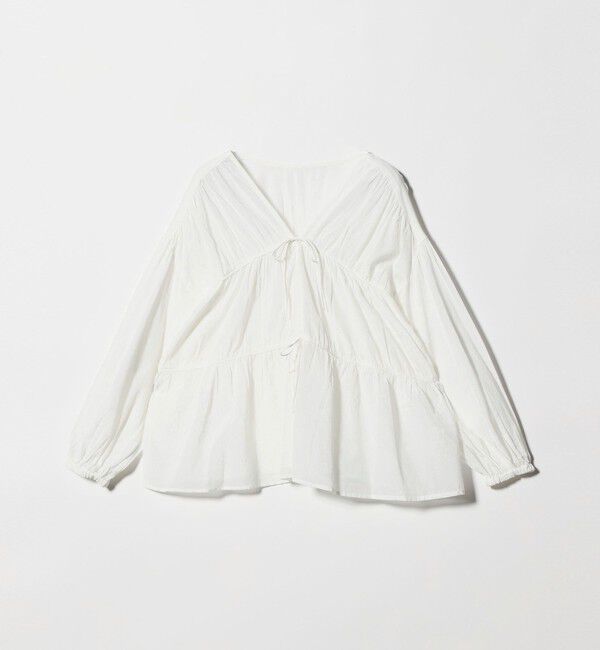 UNITED ARROWS green label relaxing「全方位映えギャザーブラウス」|シャツ・ブラウス|