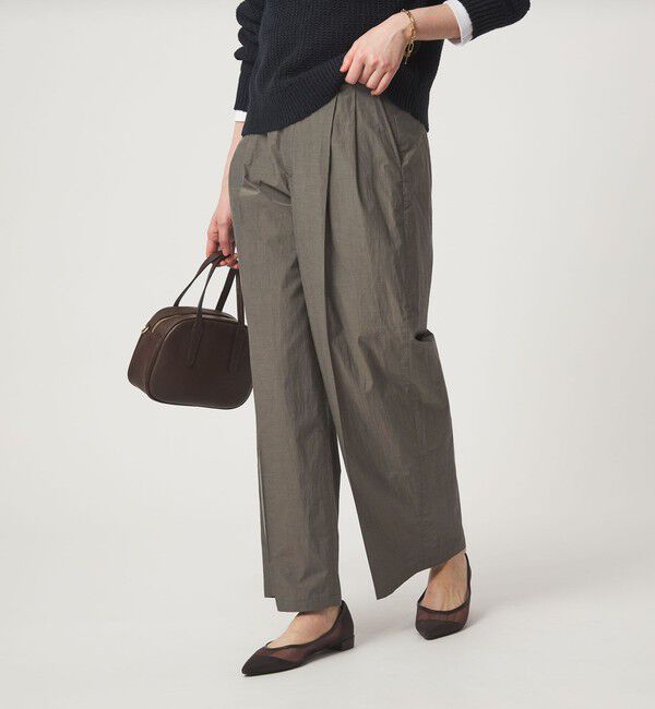 UNITED ARROWS green label relaxing「FAbRICA 2タック ワイド パンツ」|チノ|