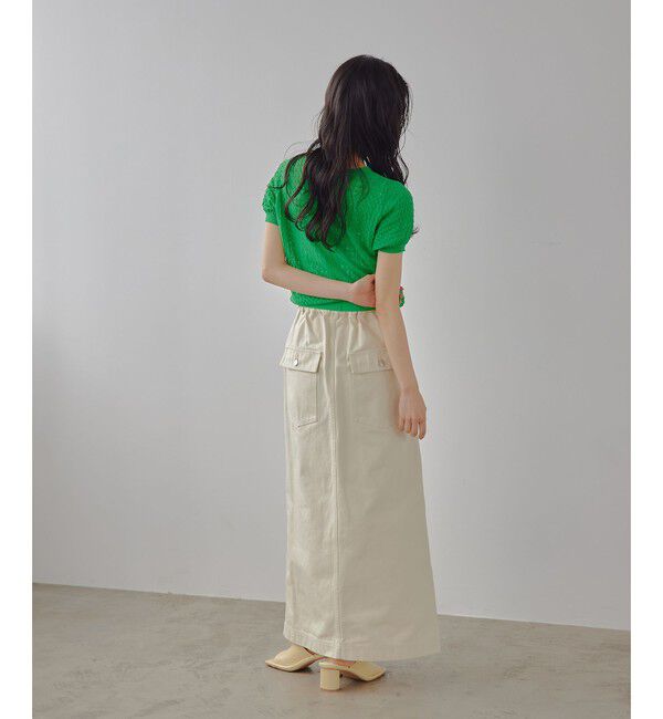 EMMEL REFINES「＜EMMEL REFINES＞EM ベイカーライク ステッチ スカート」|スカート|