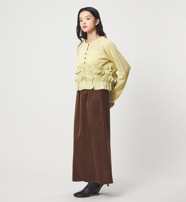 EMMEL REFINES「＜EMMEL REFINES＞EM ドッキングフリル 2WAY ニット」|ニット・セーター|