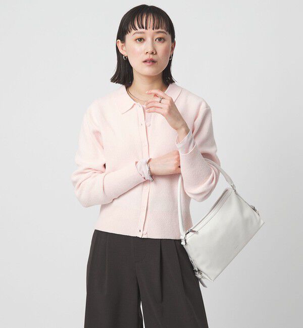 UNITED ARROWS green label relaxing「ブークレ ポロカーディガン ウォッシャブル」|カーディガン|