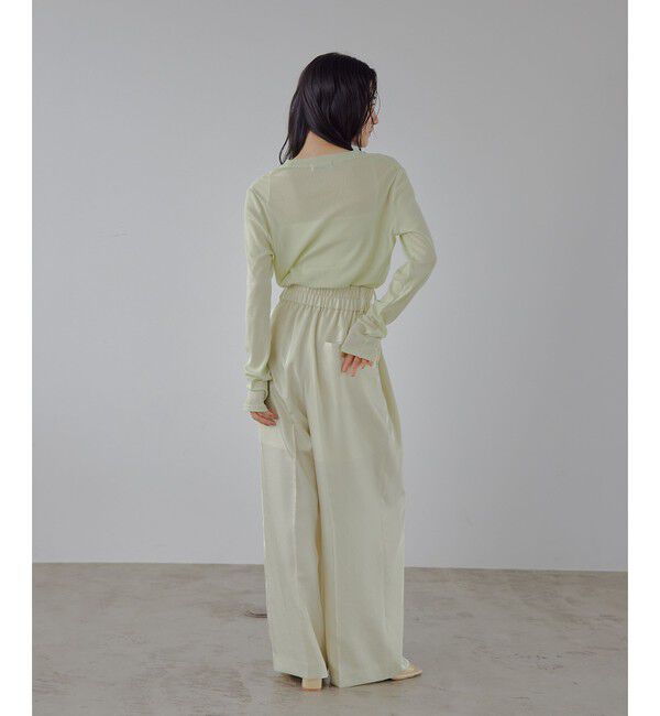 EMMEL REFINES「＜EMMEL REFINES＞EM テレコ クルーネック ロングスリーブ」|Tシャツ・カットソー|