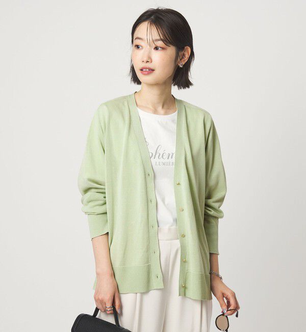 UNITED ARROWS green label relaxing「シャーリー Vネック ニット カーディガン ウォッシャブル」|カーディガン|