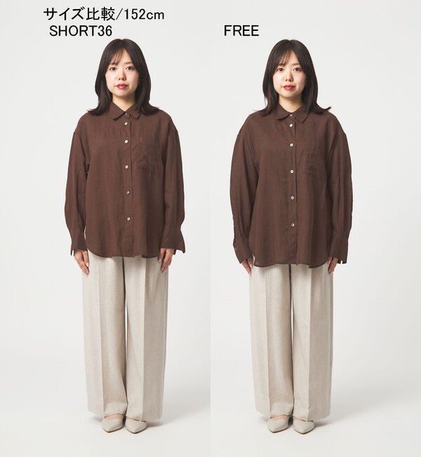 UNITED ARROWS green label relaxing「【結論シリーズ】リネン2WAYシャツ［size SHORTあり］」|シャツ・ブラウス|
