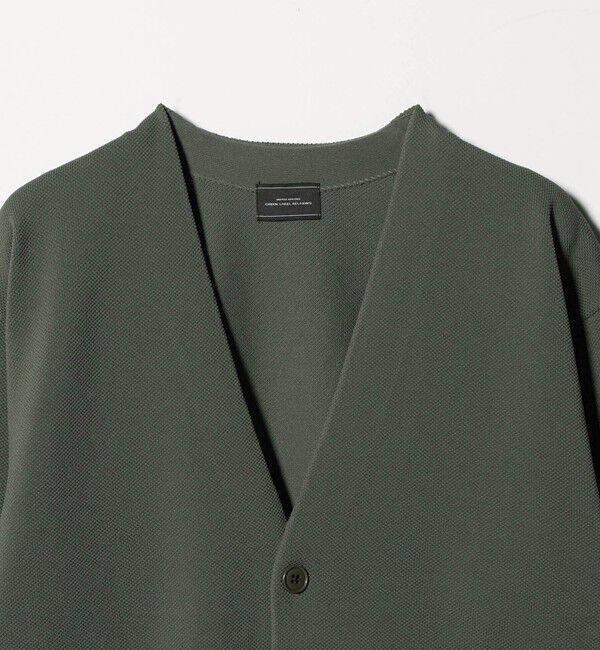 UNITED ARROWS green label relaxing「ポリエステル リンクス Vネック カーディガン」|カーディガン|
