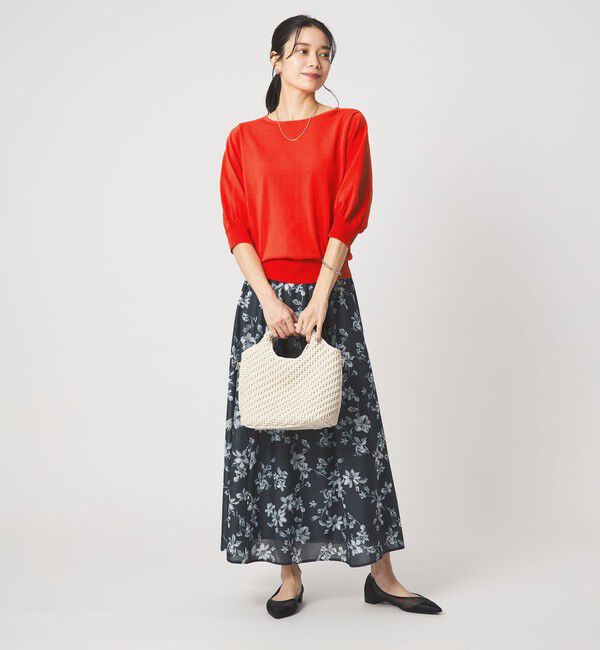 UNITED ARROWS green label relaxing「HIYOKE フォルム スリーブ プルオーバー ニット」|ニット・セーター|