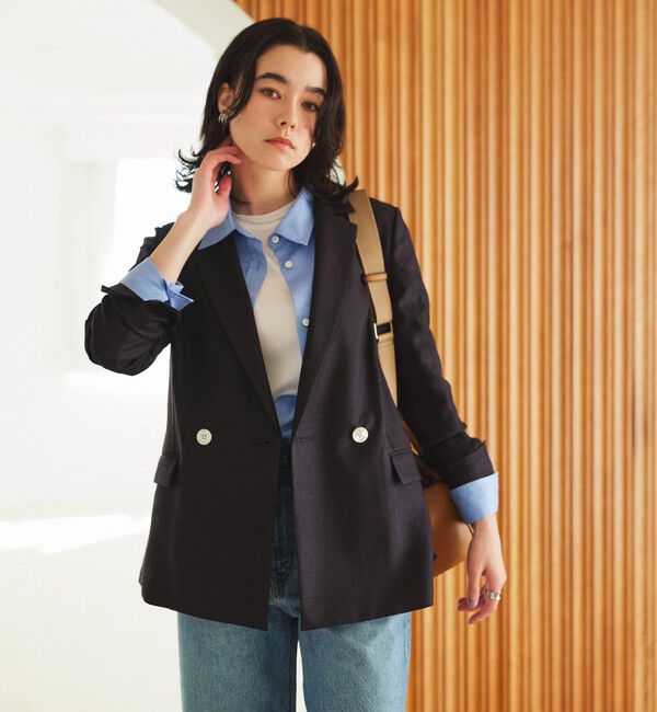 UNITED ARROWS green label relaxing「［size SHORTあり］リネンライク 2B ジャケット」|テーラードジャケット|