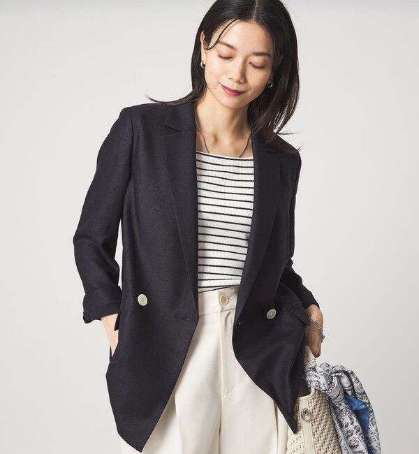 UNITED ARROWS green label relaxing「［size SHORTあり］リネンライク 2B ジャケット」|テーラードジャケット|