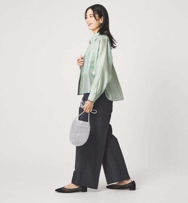 UNITED ARROWS green label relaxing「エアリー シアー ロングスリーブ シャツ ウォッシャブル 接触冷感」|シャツ・ブラウス|